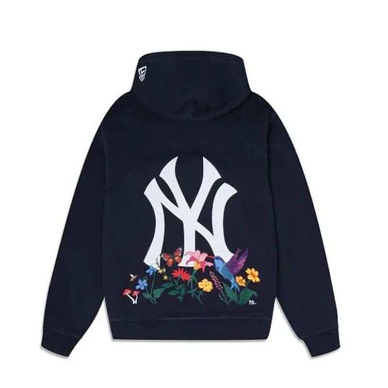 [13090796] New York Yankees Blooming Navy Mens Pullover Hoodie