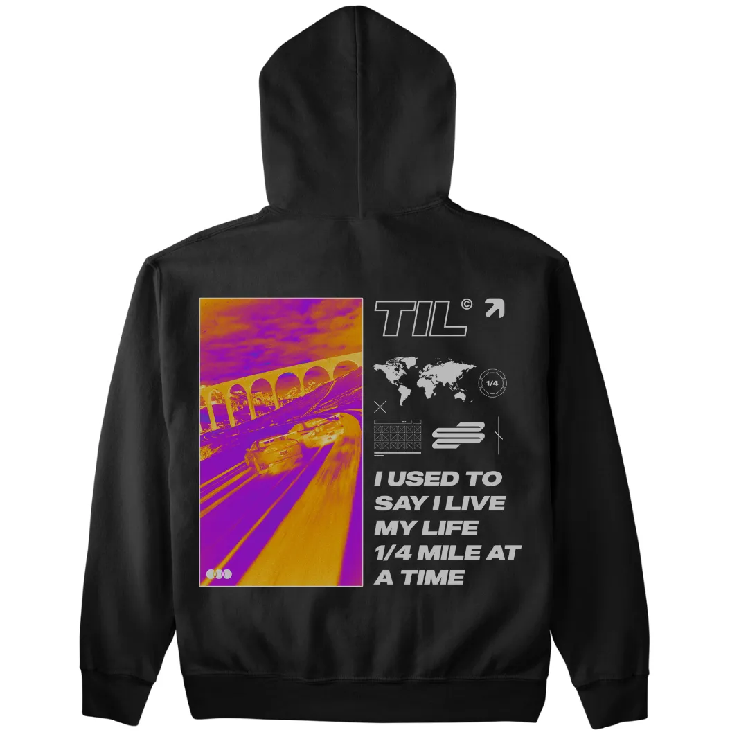 1/4 mile premium Hoodie