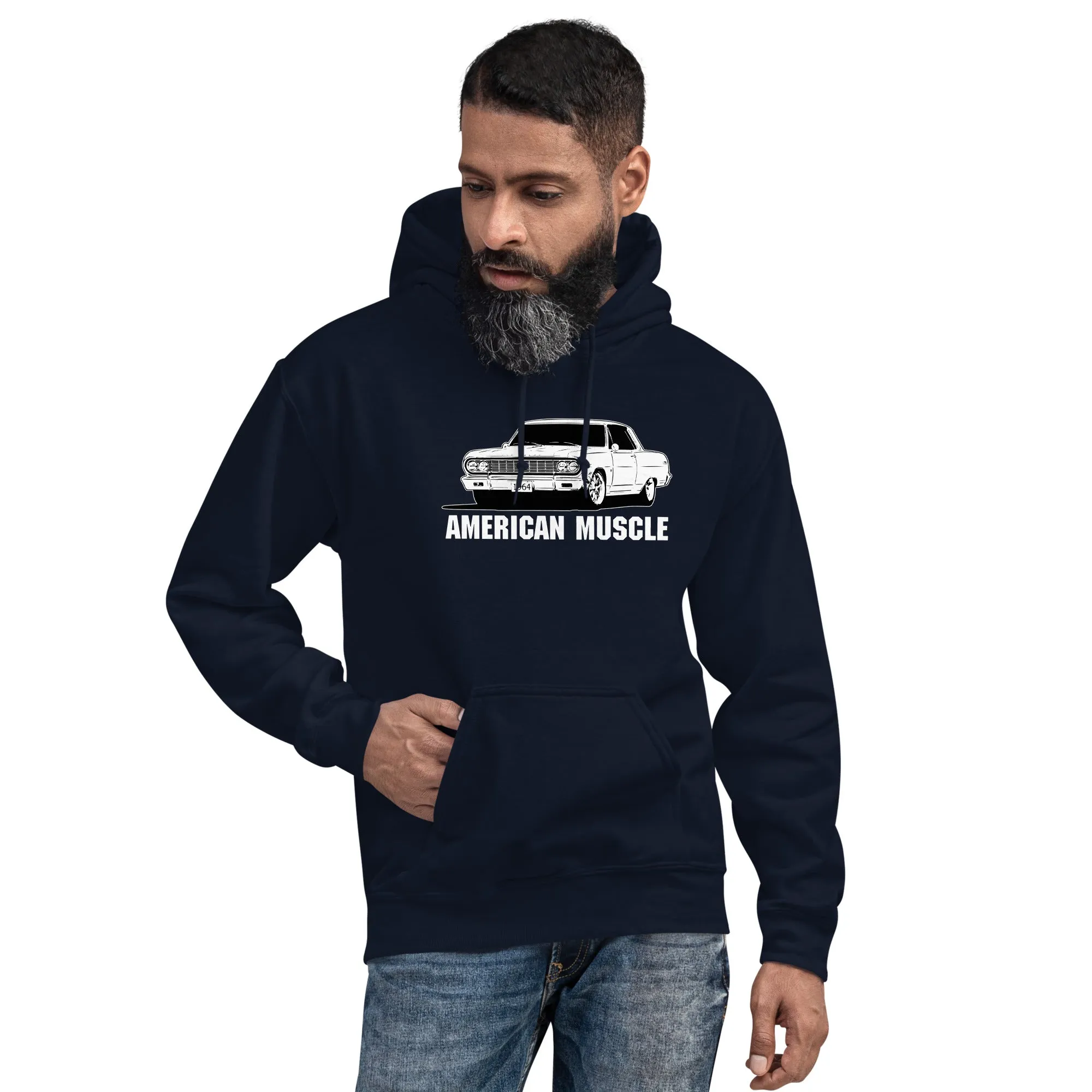 1964 Chevelle Hoodie Sweatshirt - American Muscle