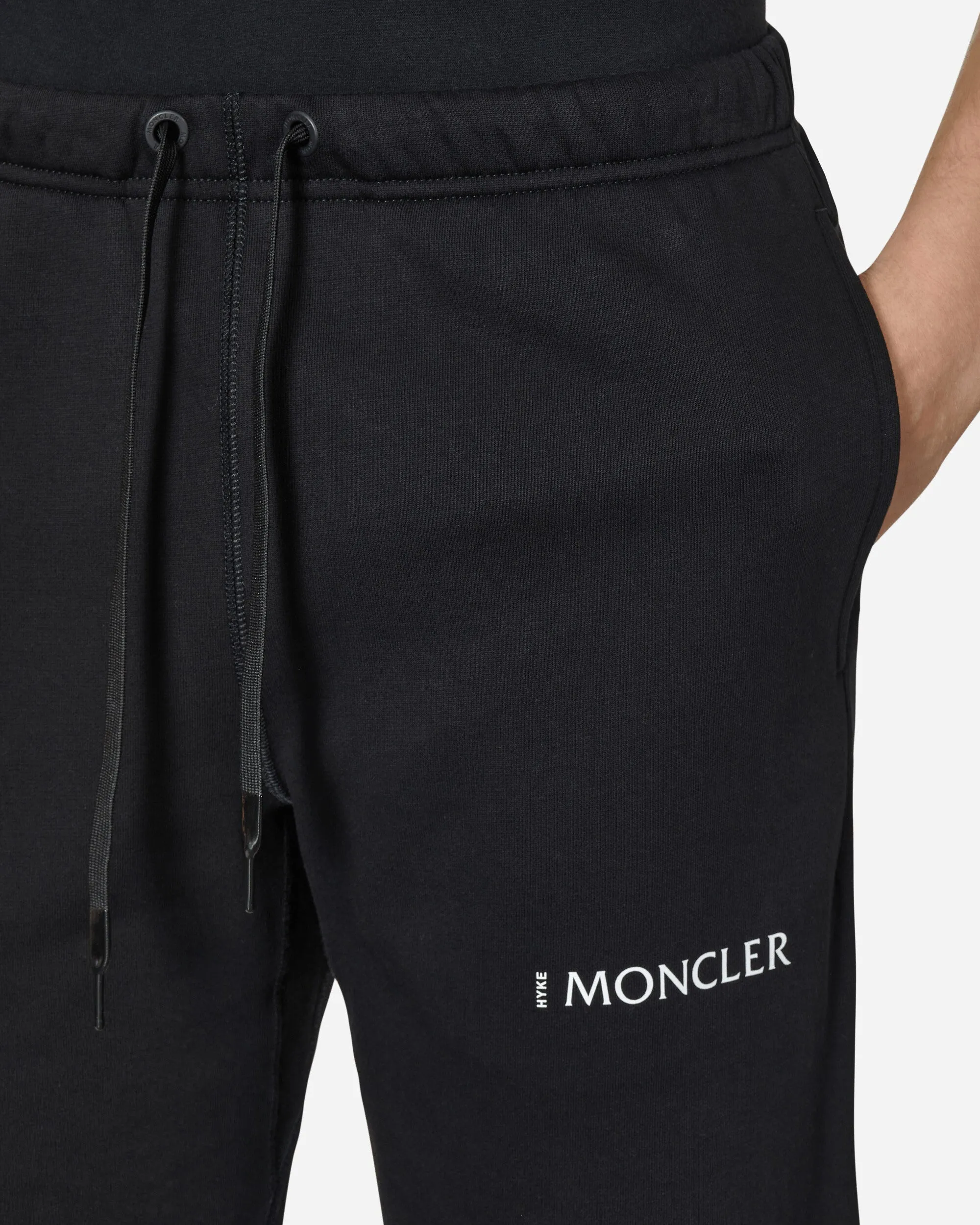 4 Moncler HYKE Logo Sweatpants Black