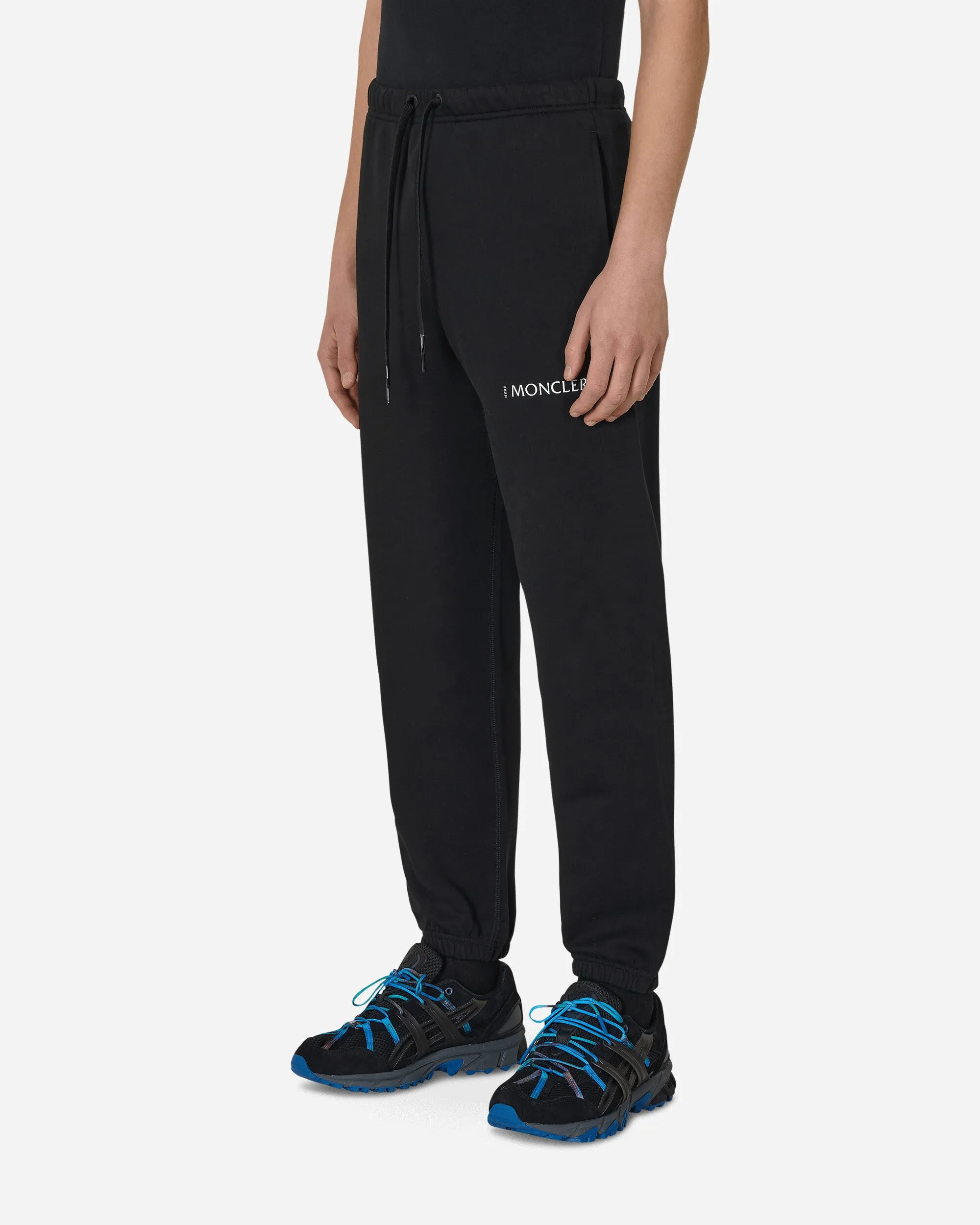 4 Moncler HYKE Logo Sweatpants Black