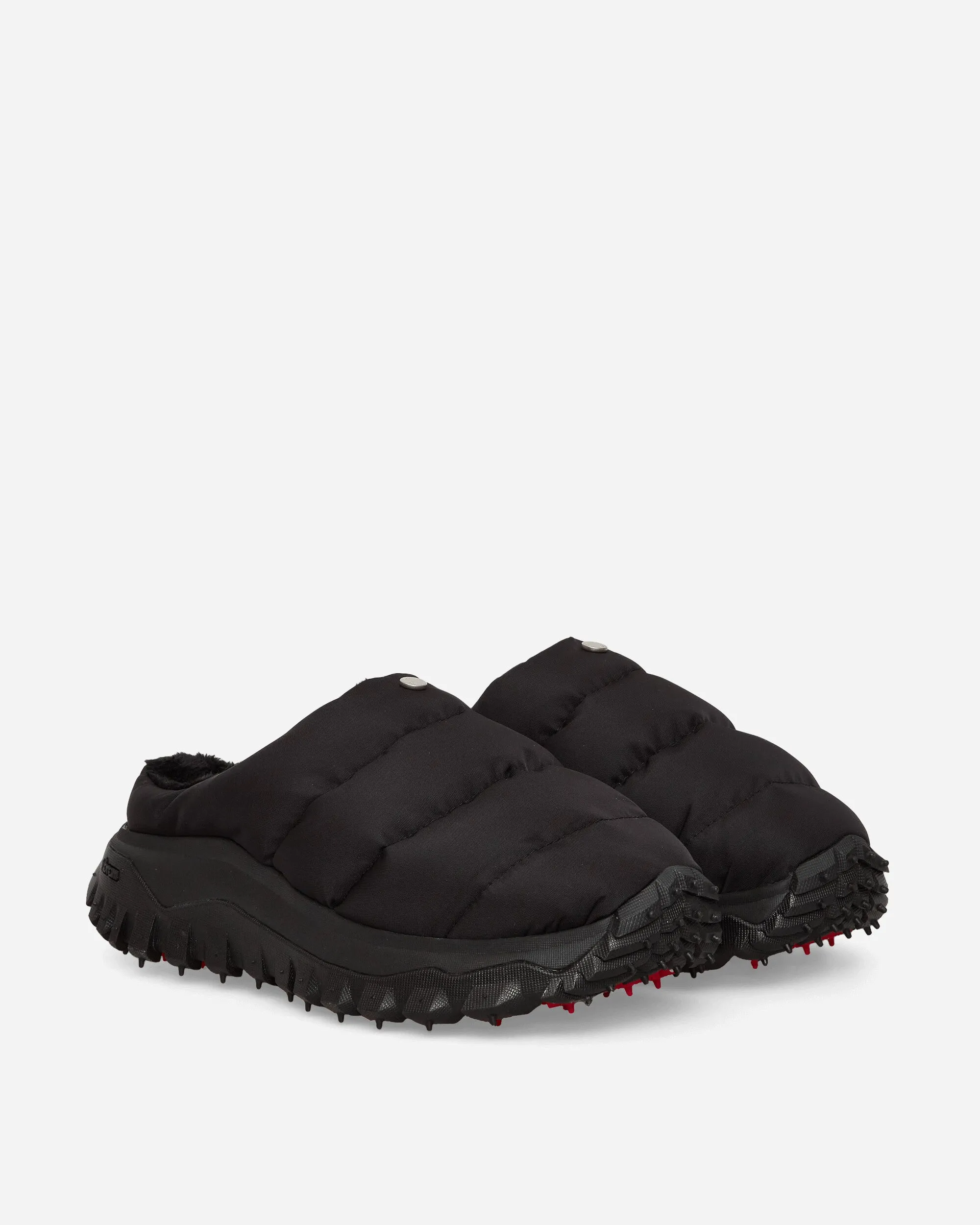 6 Moncler 1017 ALYX 9SM Puffer Trail Slides Black