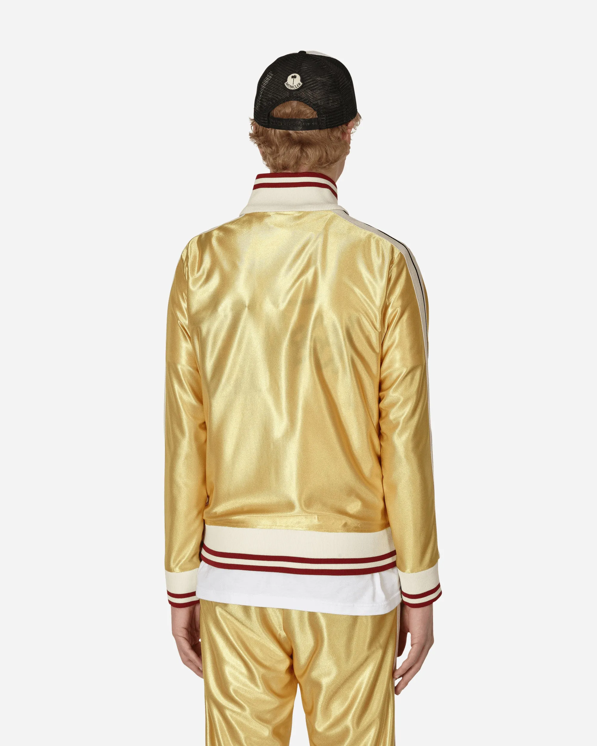 8 Moncler Palm Angels Glossy Zip-Up Sweatshirt Yellow