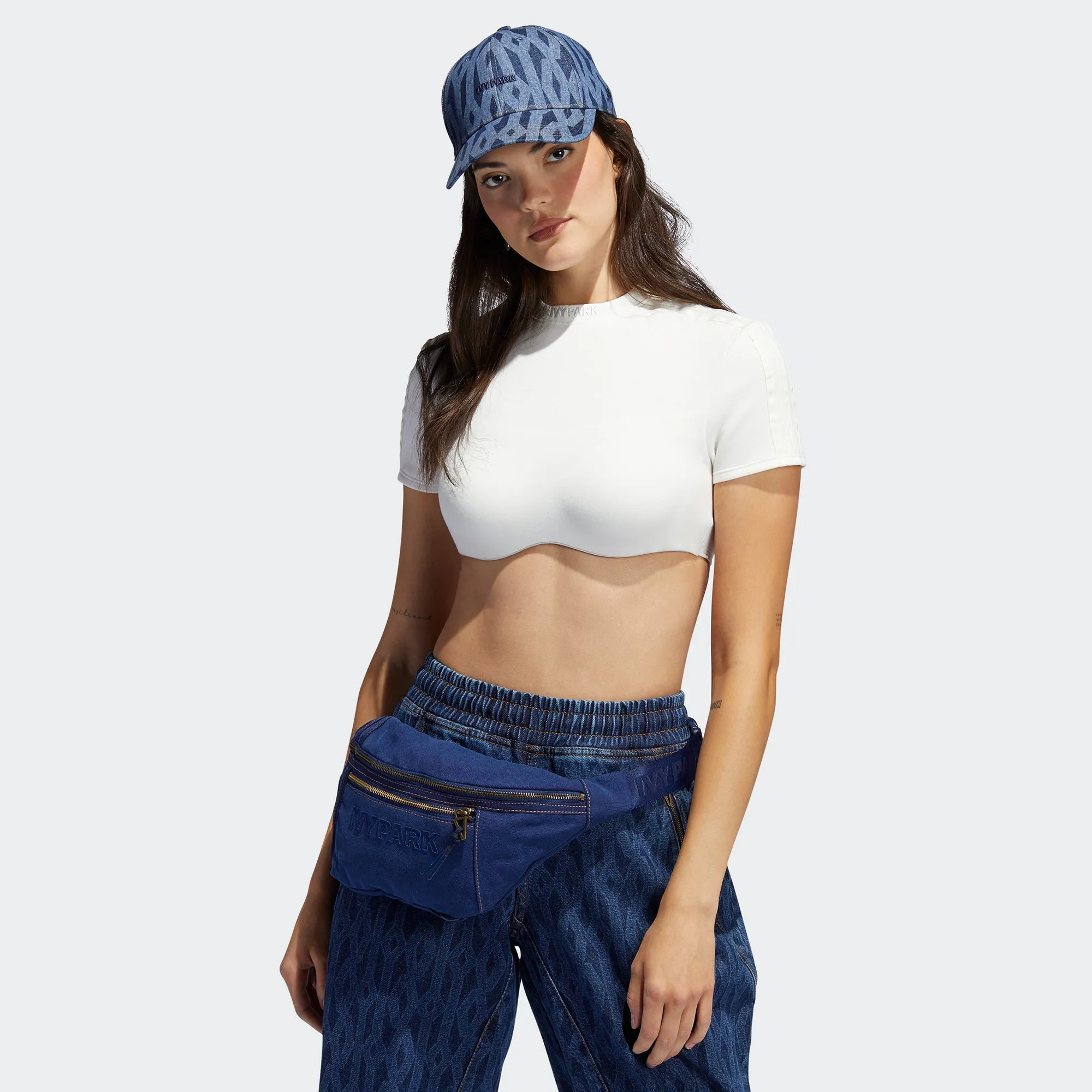 Adidas X Ivy Park Womens Crop Top White