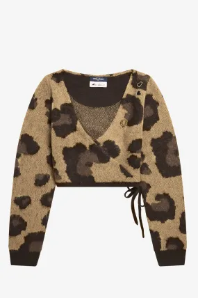 Amy Winehouse Leopard Wrap Cardigan