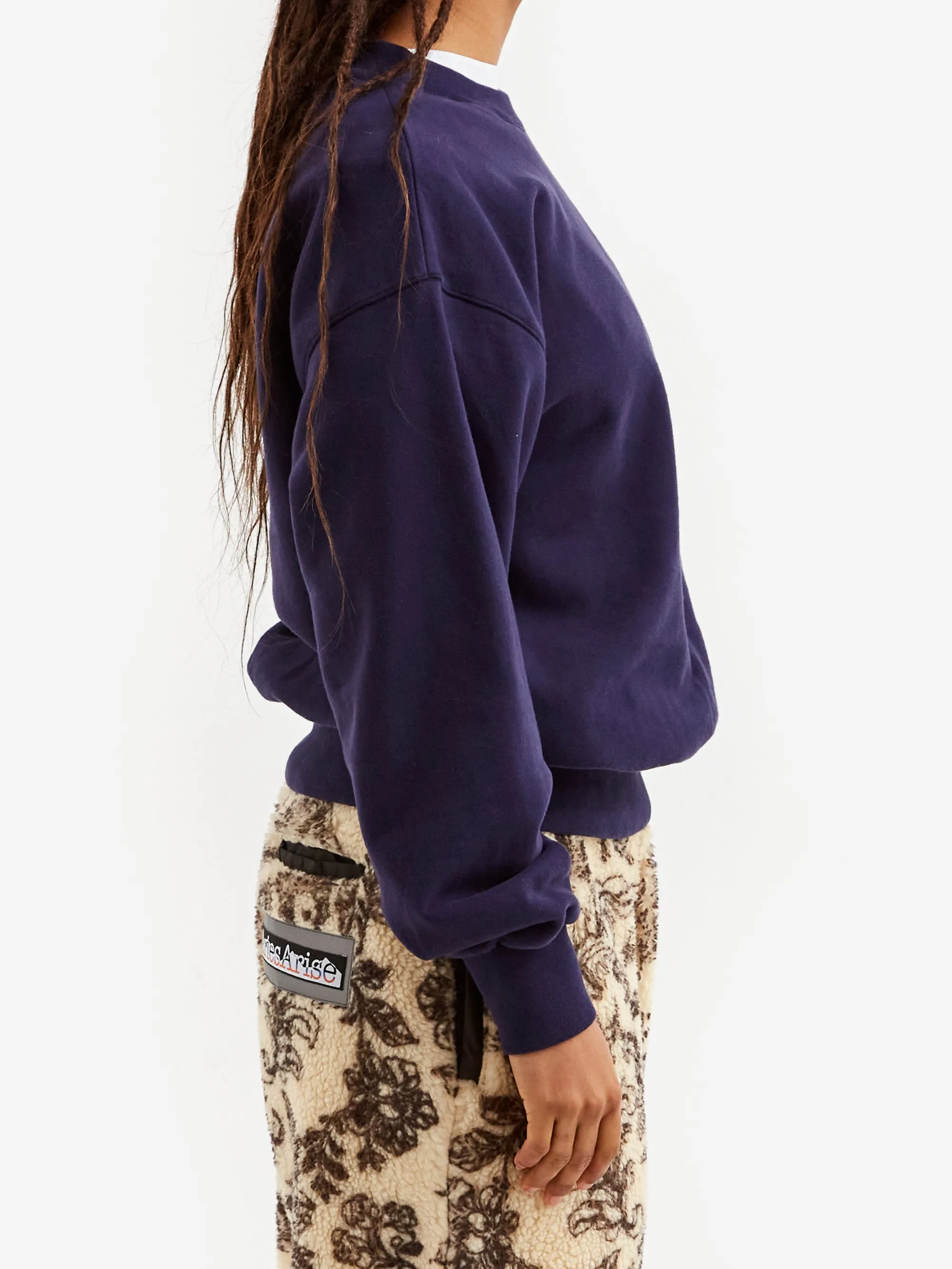 Aries Mini Temple Sweatshirt W - Navy