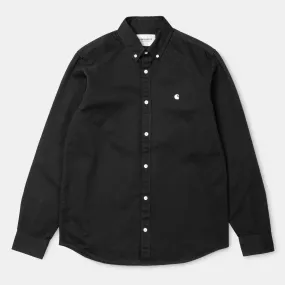 Carhartt L/S Madison Shirt Black/White