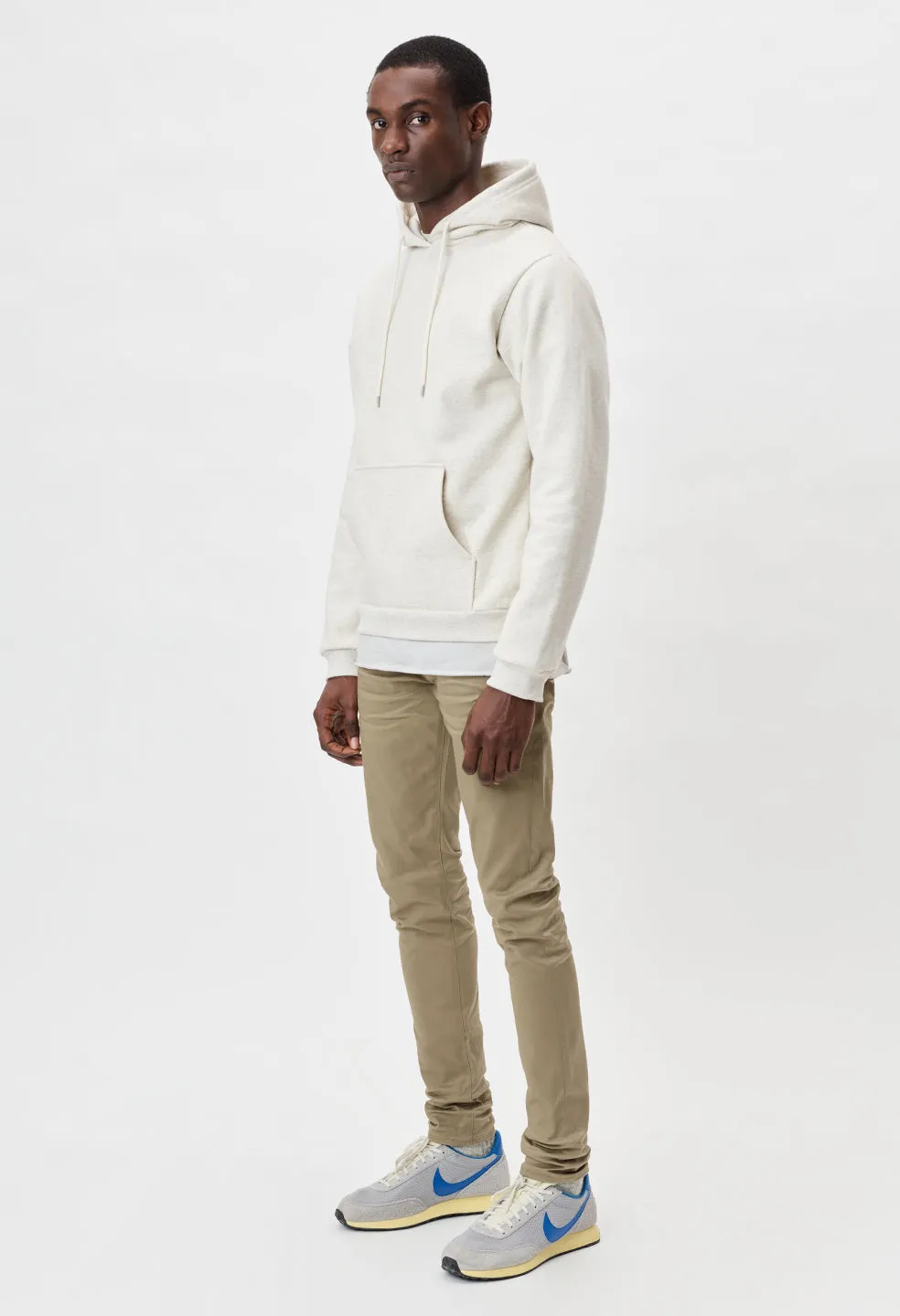 Cashmere Fleece Beach Hoodie / Heather Ash