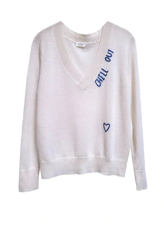 Chill Out V-Neck Cashmere Sweater