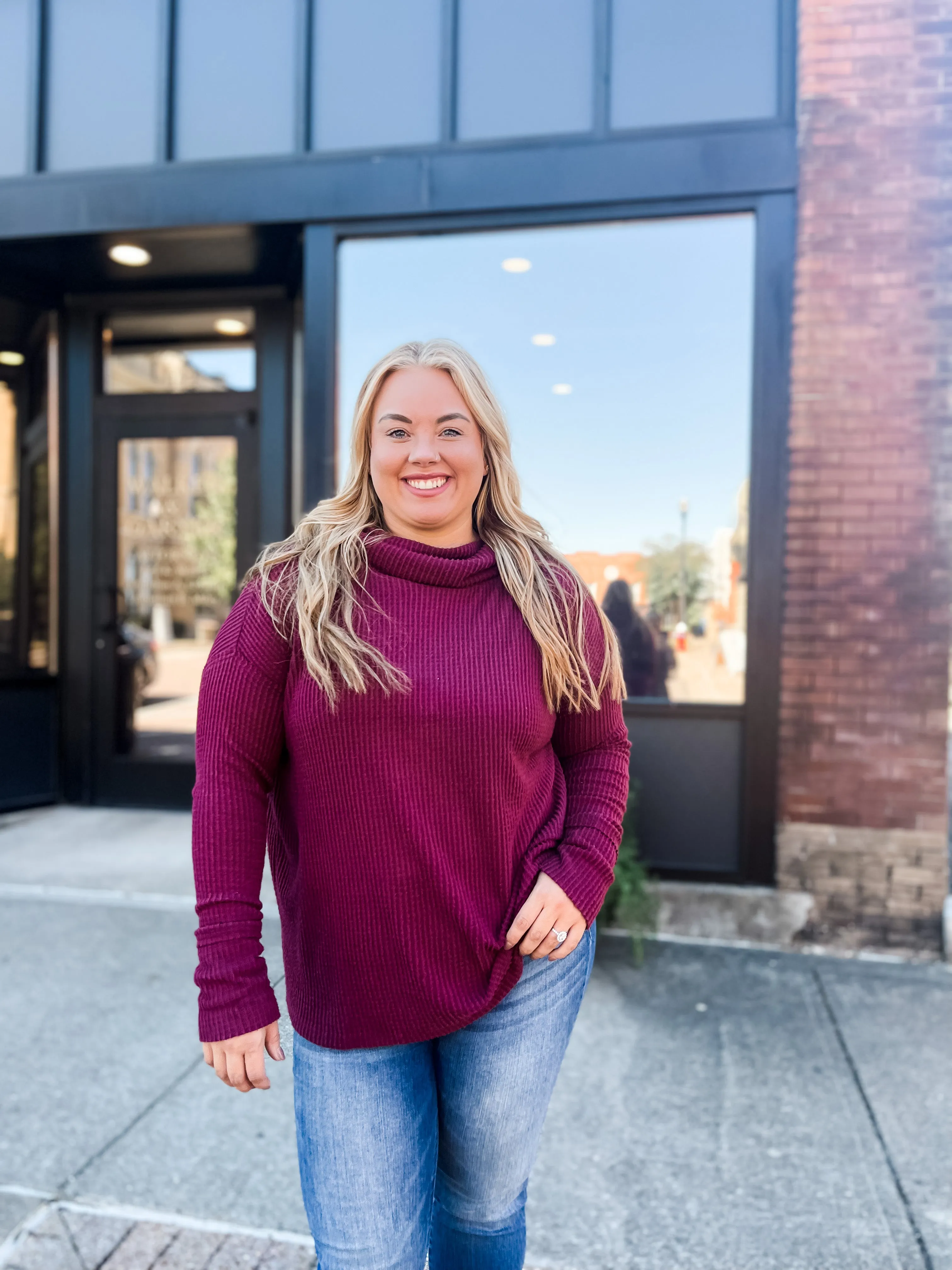 Cider Time Cozy Turtleneck Top