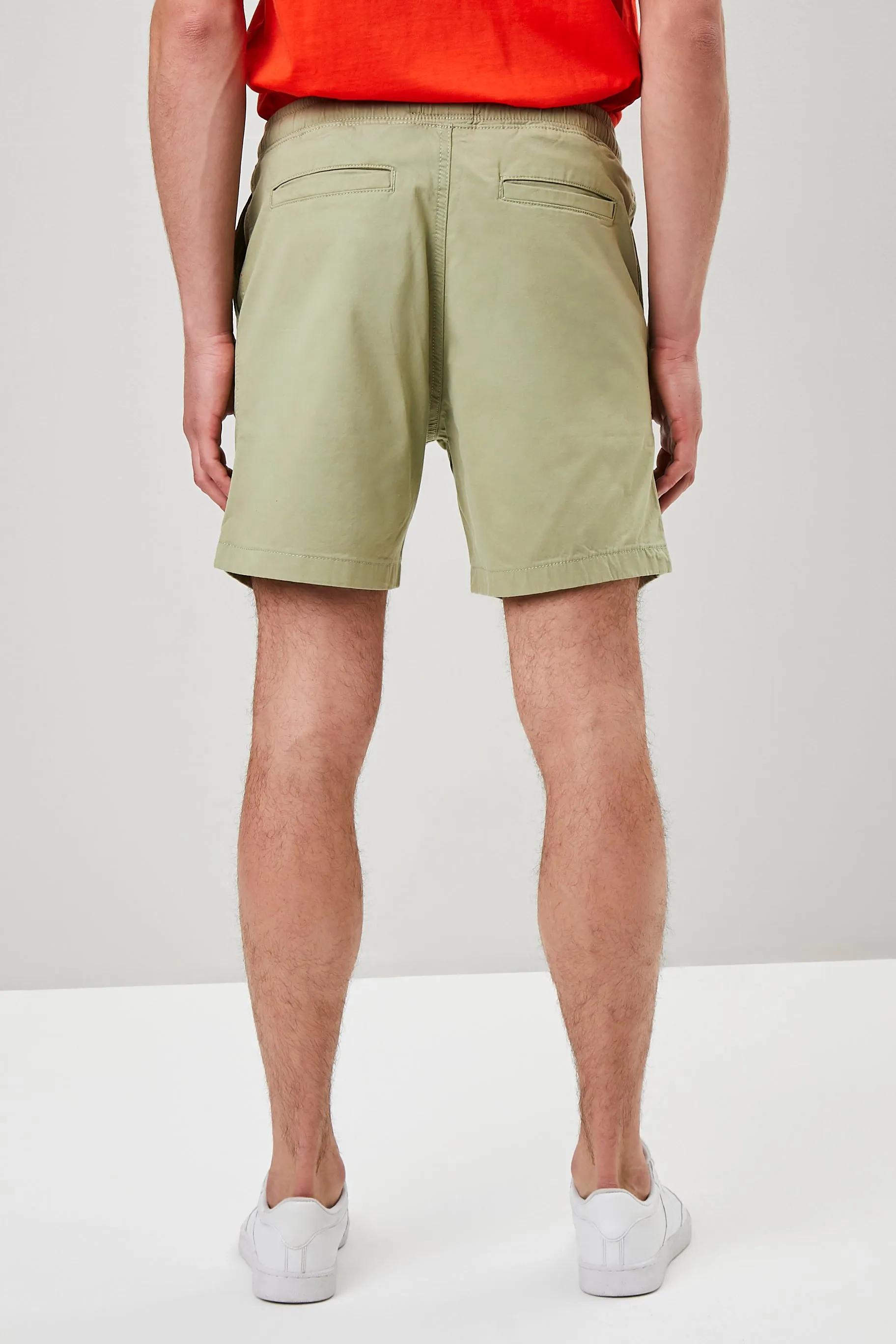 Cotton-Blend Drawstring Shorts