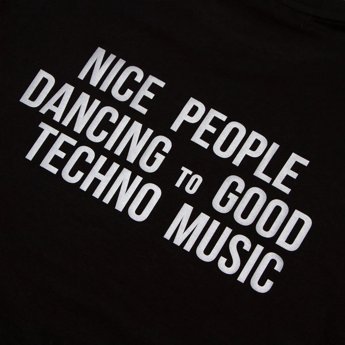 Crest Reflective Peoples Techno - Tshirt - Black