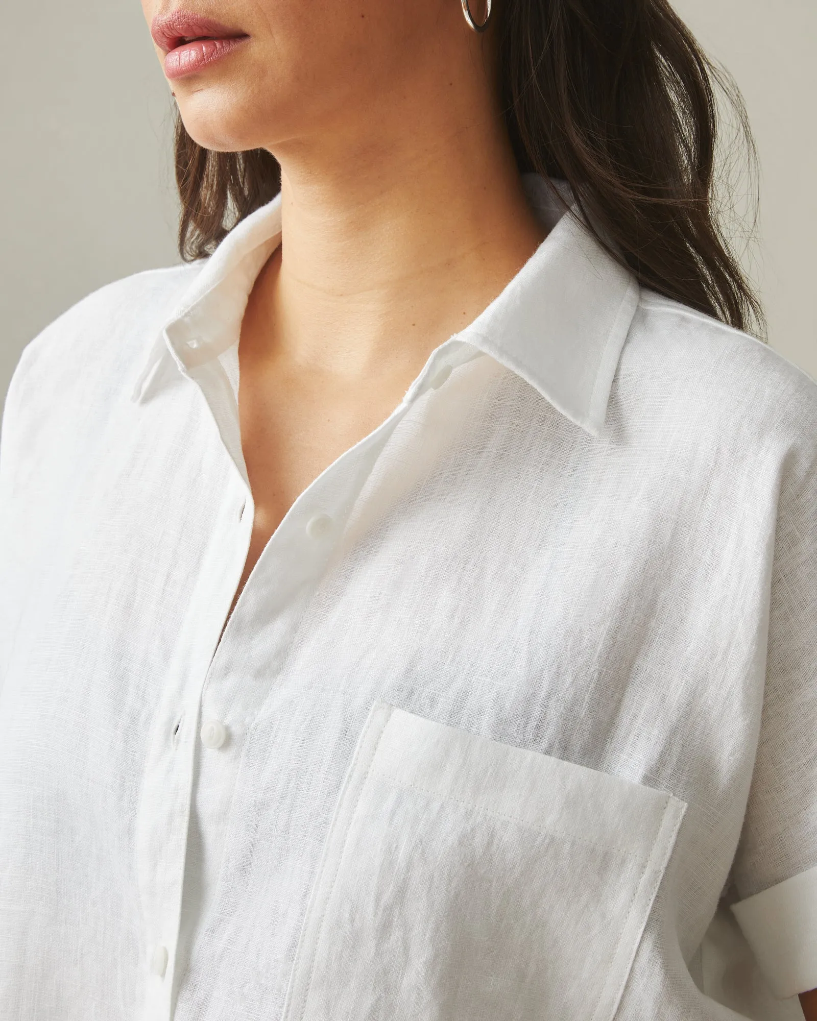 Easy Linen Shirt - Optic White