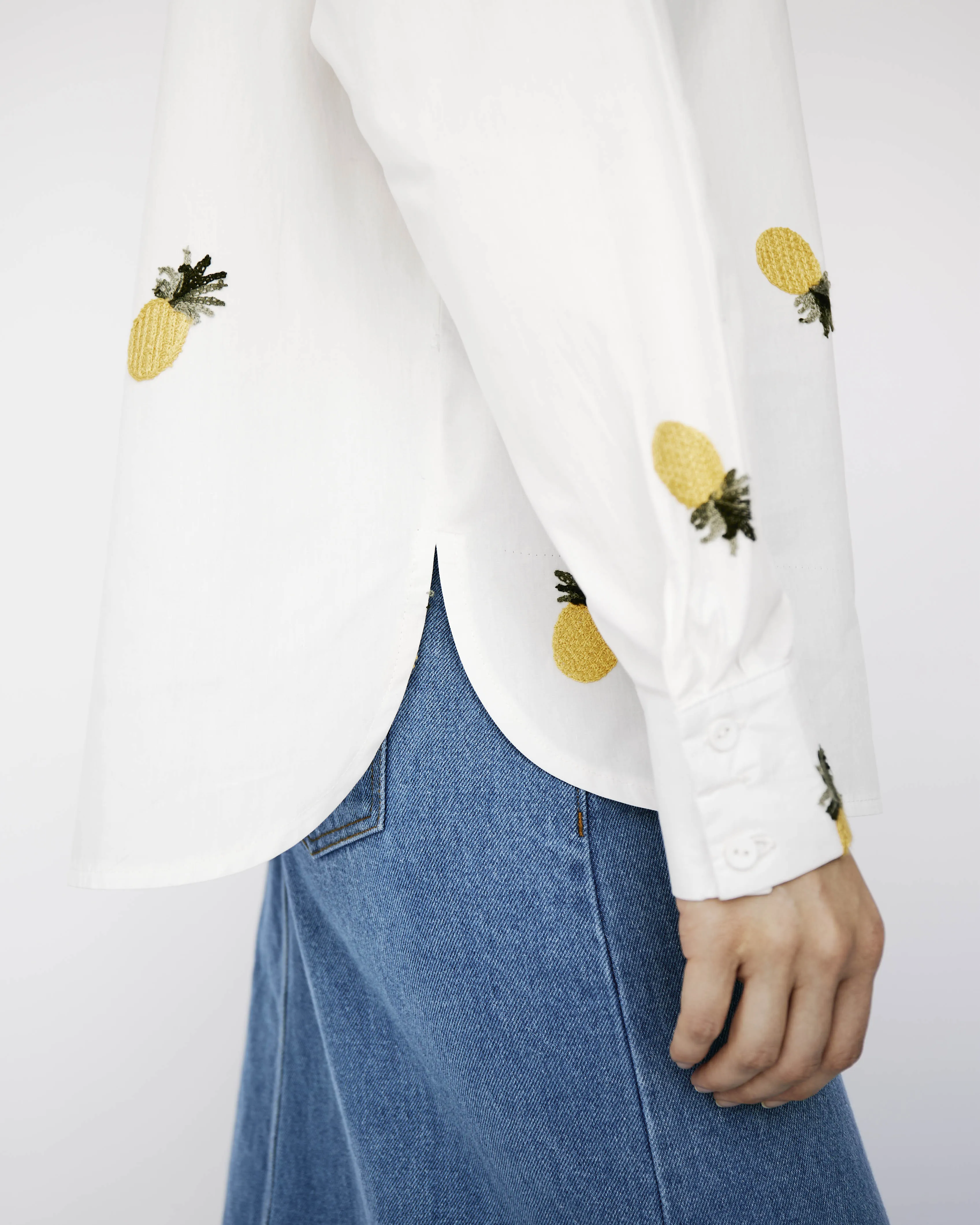 Embroidered Shirt in pineapple