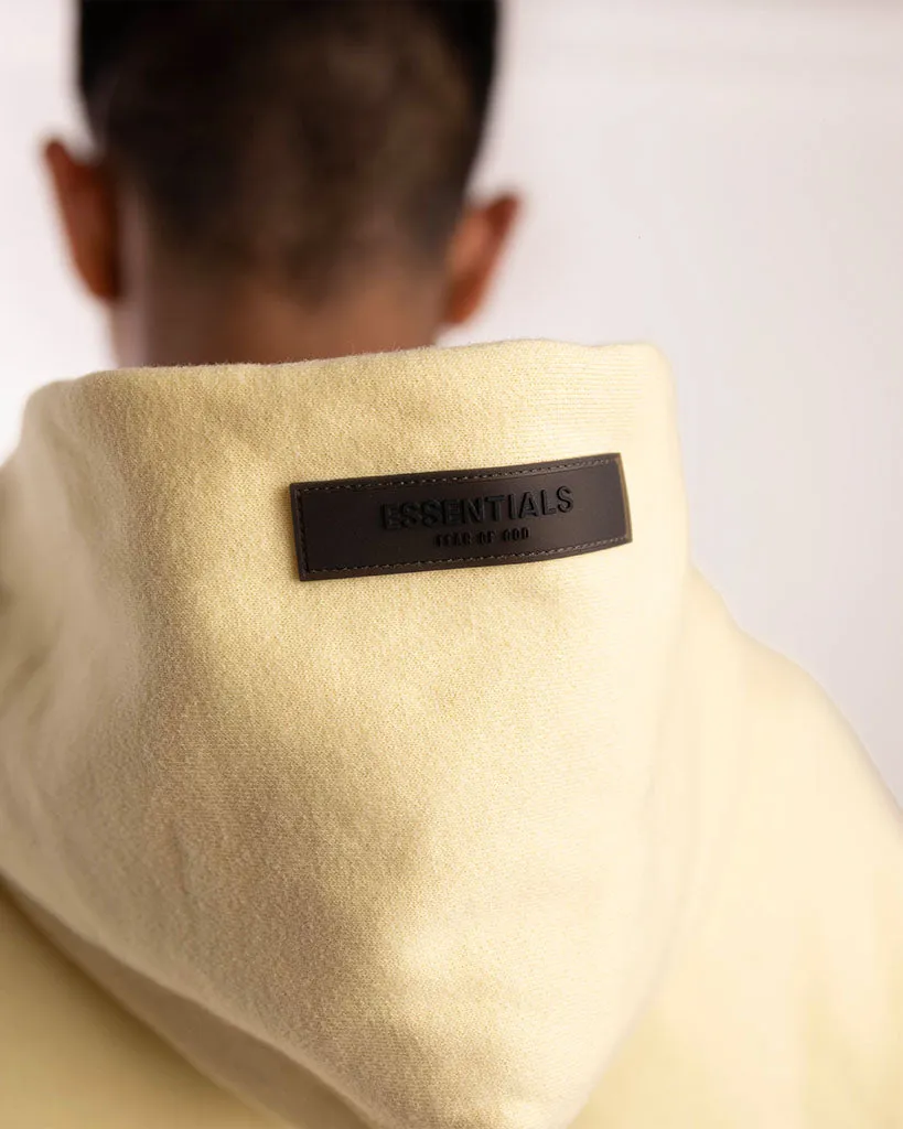 FEAR OF GOD ESSENTIALS YELLOW RELAXED HOODIE