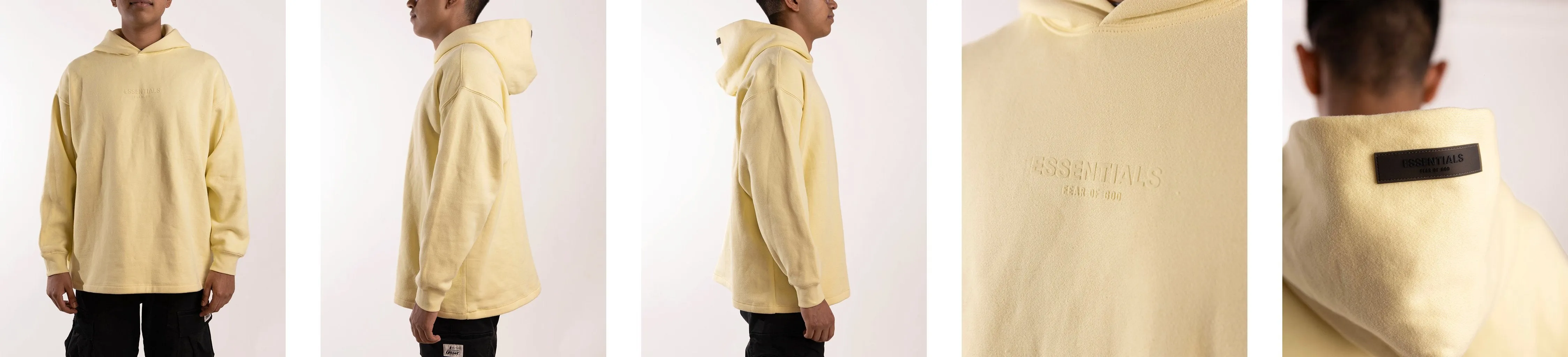 FEAR OF GOD ESSENTIALS YELLOW RELAXED HOODIE