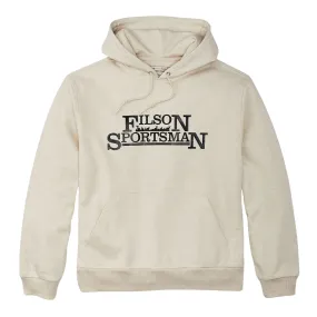 Felpa Uomo Filson Prospector Graphic Hoodie Bianco