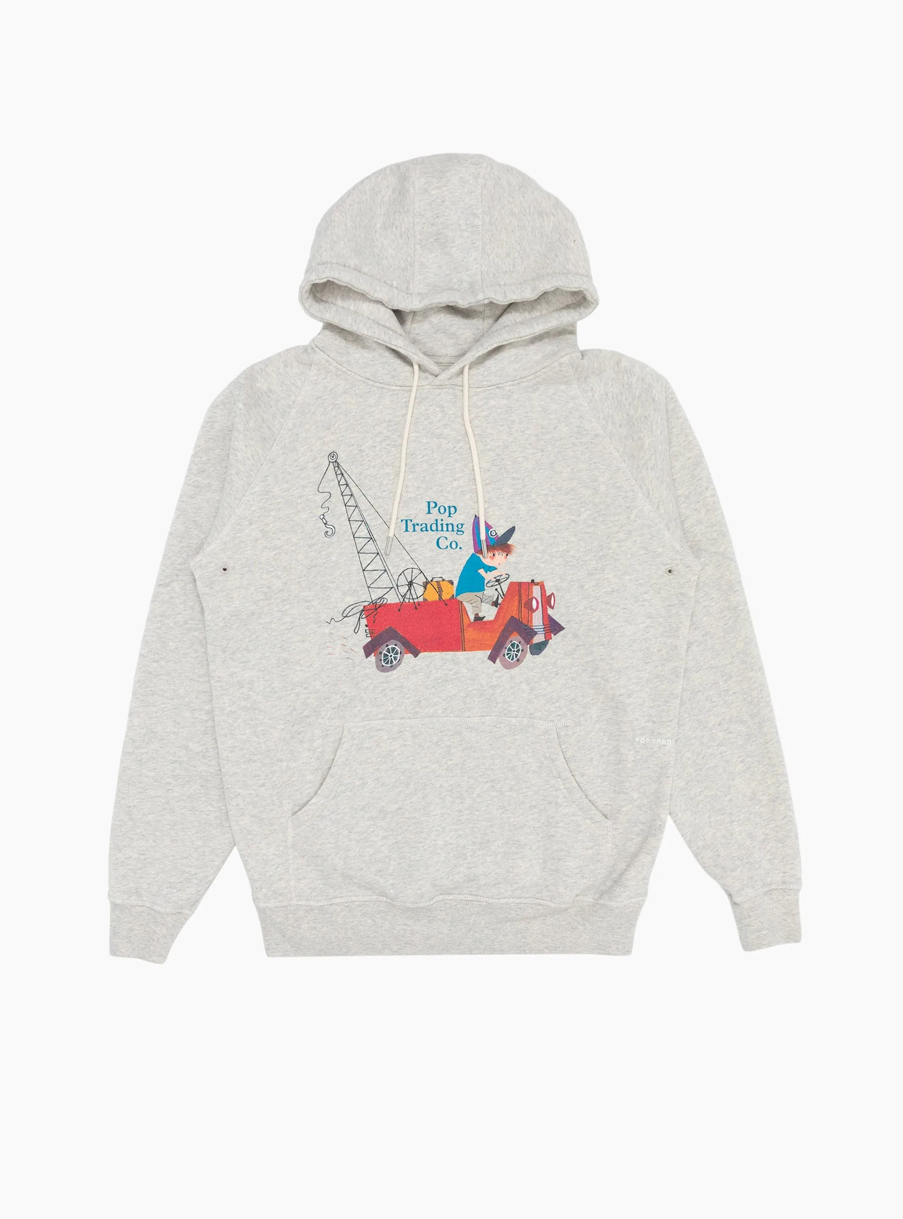 Fiep Pop Hooded Sweat Off White Heather