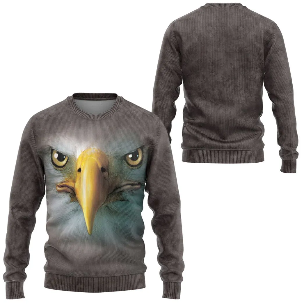 Gearhuman 3D Eagle Face Tshirt Hoodie Apparel