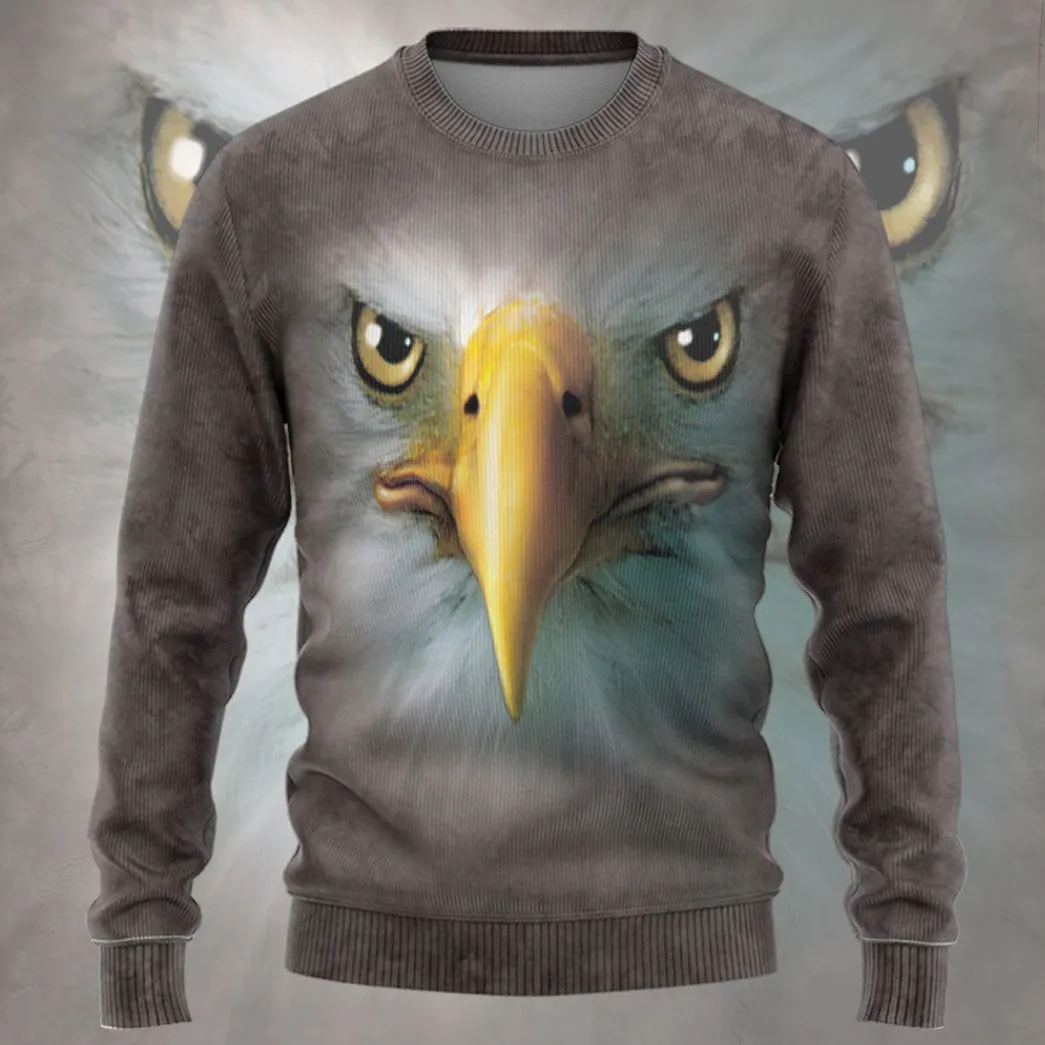 Gearhuman 3D Eagle Face Tshirt Hoodie Apparel