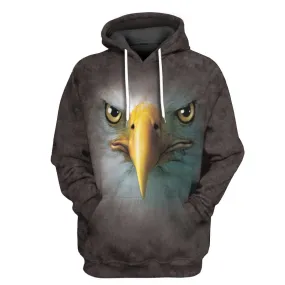 Gearhuman 3D Eagle Face Tshirt Hoodie Apparel