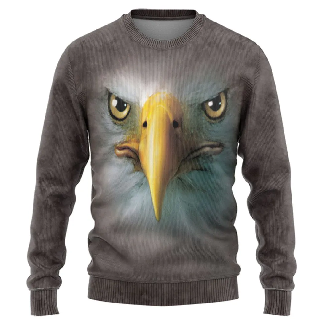 Gearhuman 3D Eagle Face Tshirt Hoodie Apparel