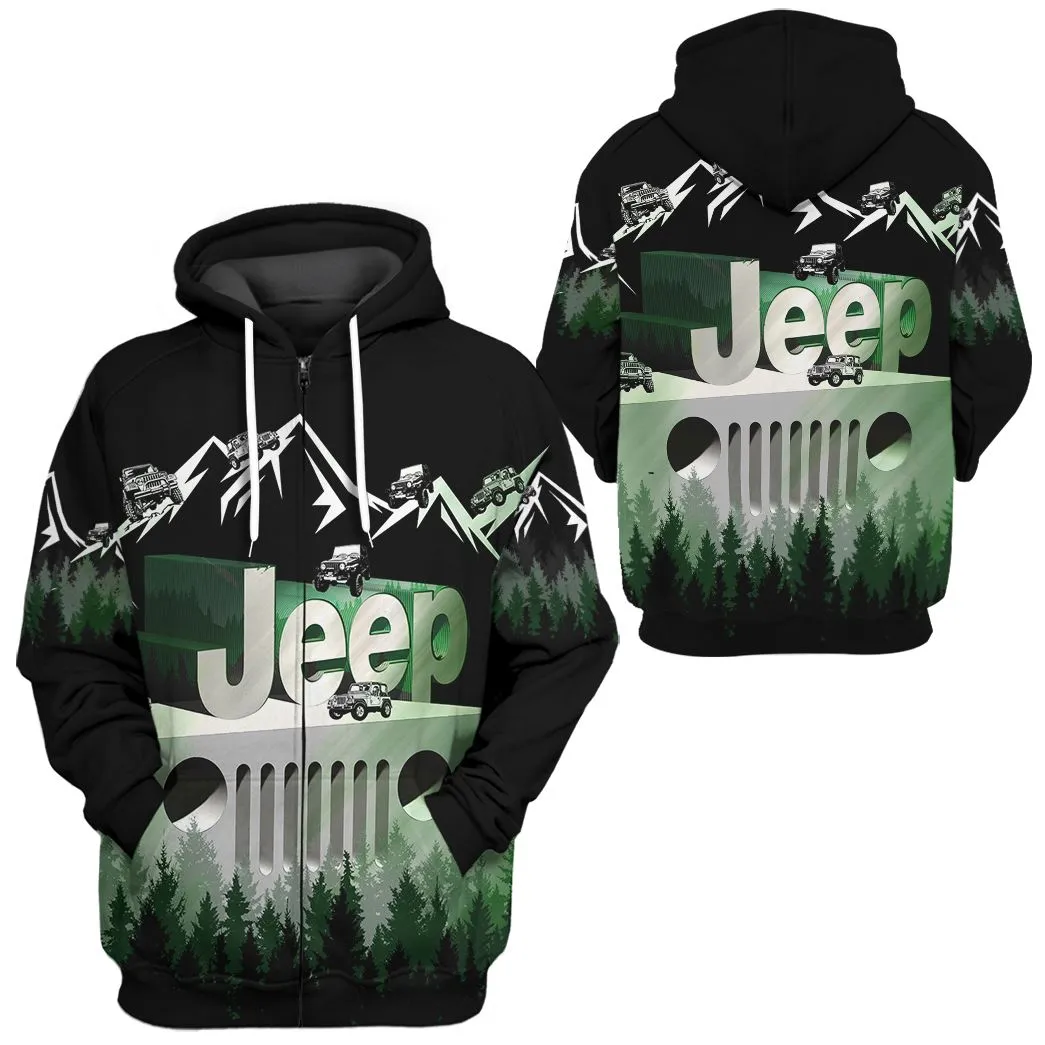 Gearhuman 3D Jeep Tshirt Hoodie Apparel