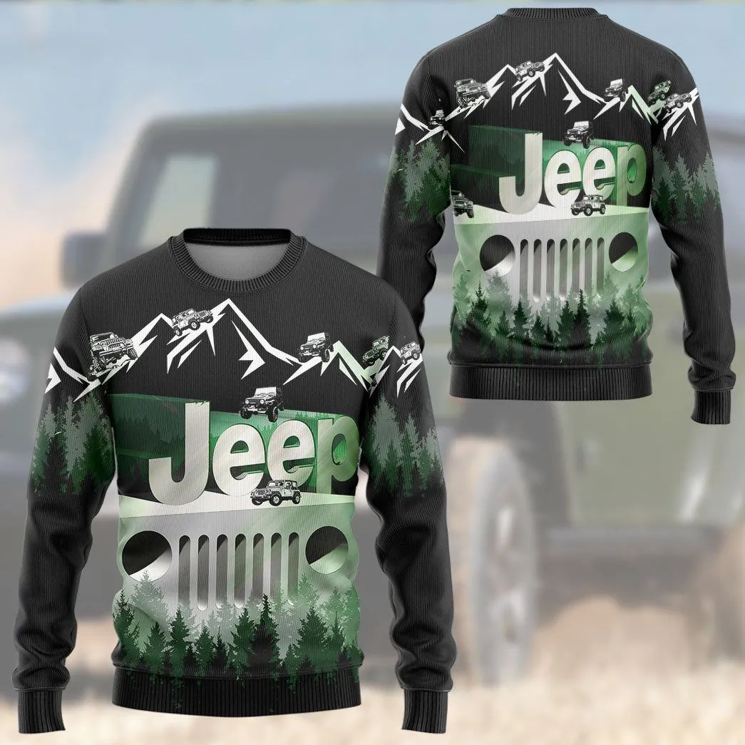 Gearhuman 3D Jeep Tshirt Hoodie Apparel