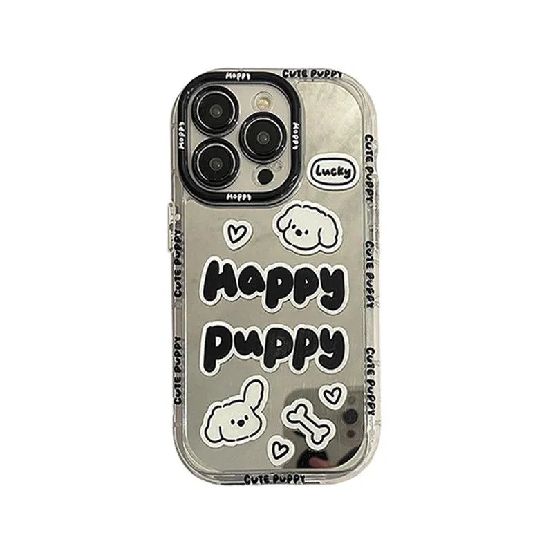 Graffiti Puppy - Cute Phone Case JCPC For iPhone 15, 14, 13, 11, 12 Pro Max, XS, XR, X, and 15 Plus