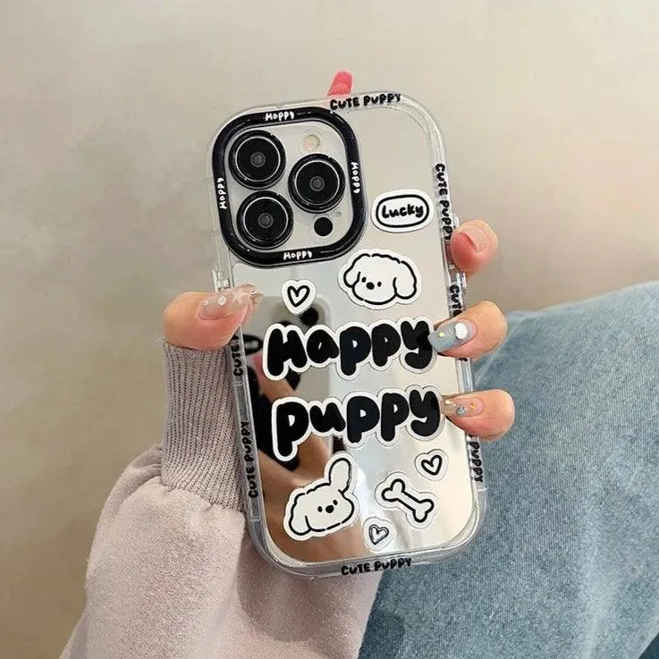 Graffiti Puppy - Cute Phone Case JCPC For iPhone 15, 14, 13, 11, 12 Pro Max, XS, XR, X, and 15 Plus