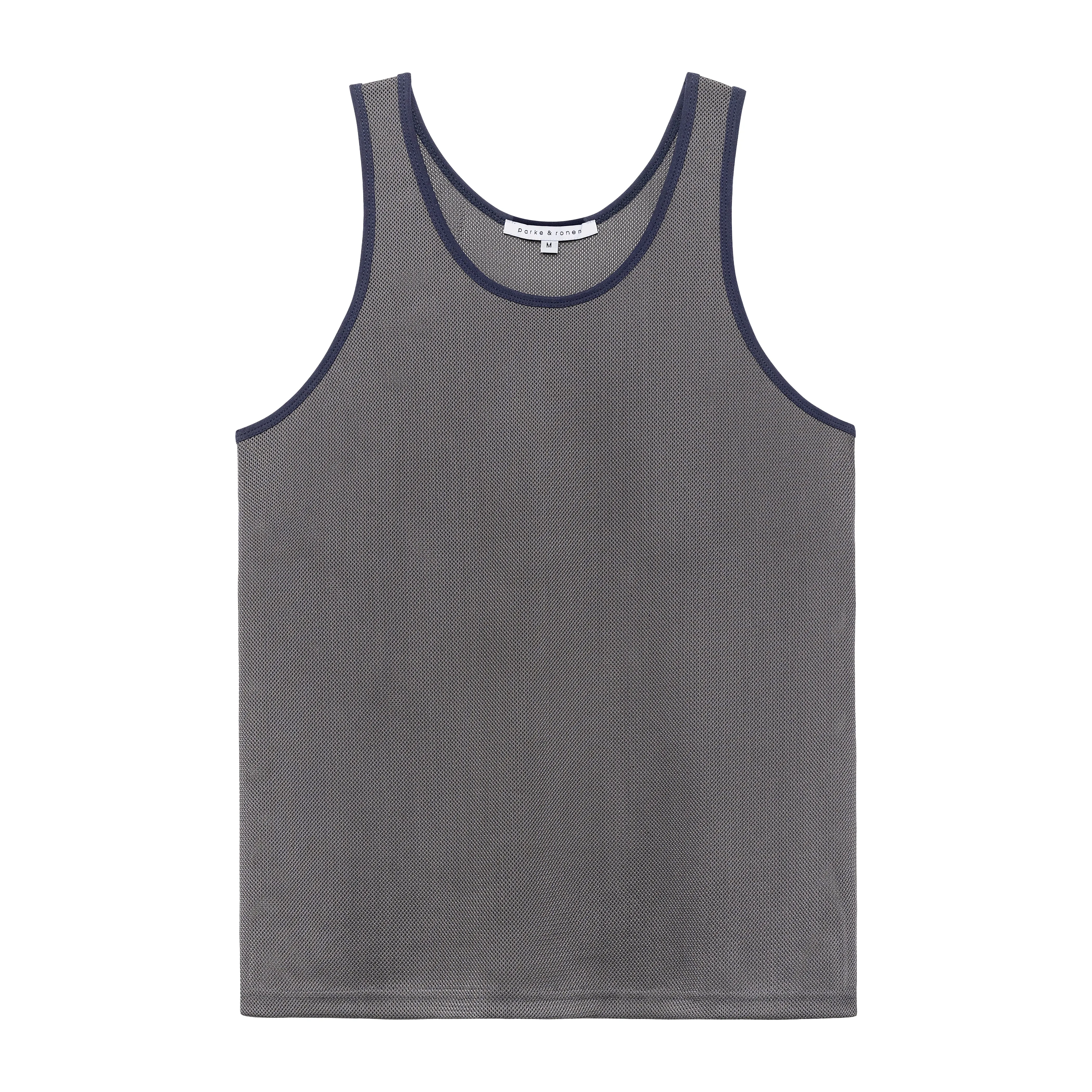 Graphite Steadfast Mesh Tank Top