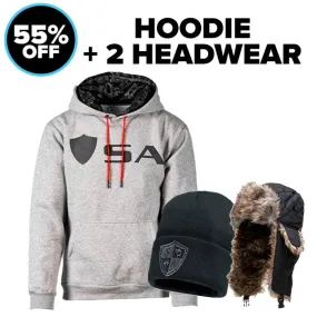 HOODIE   2 HEADWEAR