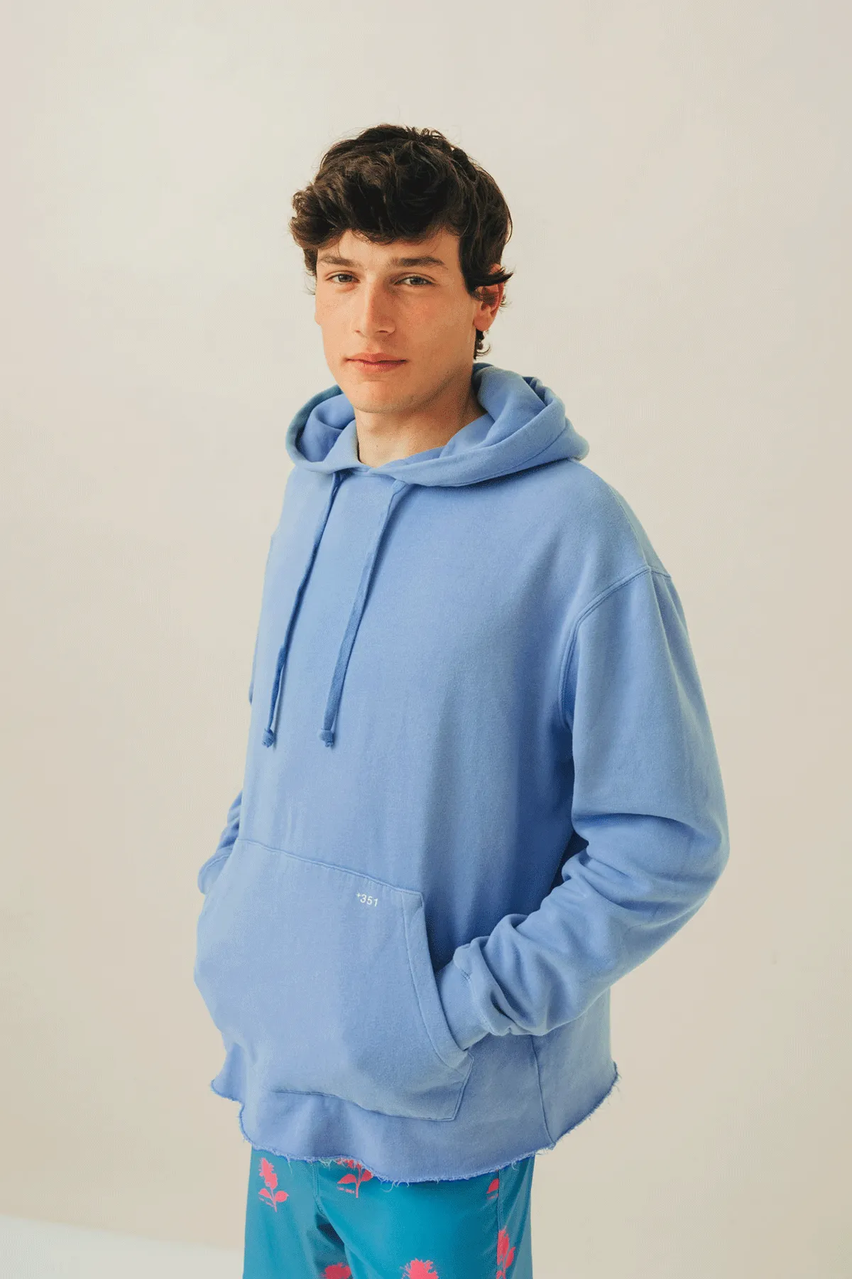 HOODIE DENIM BLUE