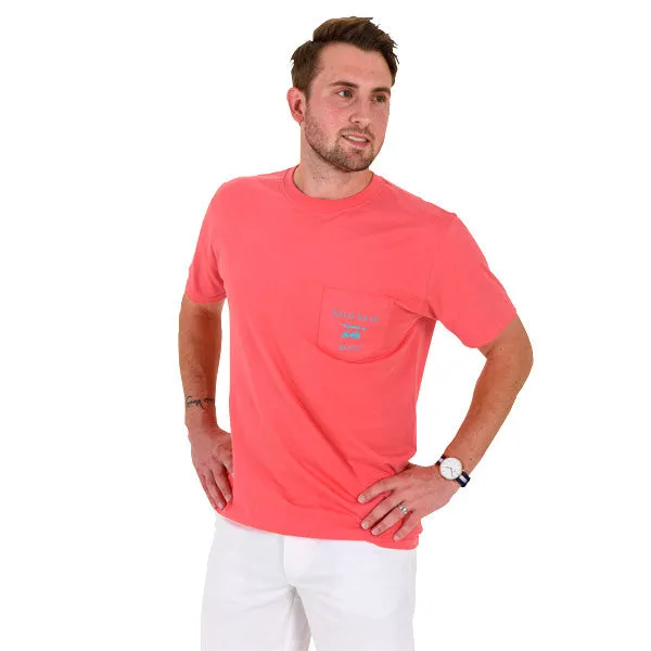 Island Tee - Short Sleeve Dog - Coral