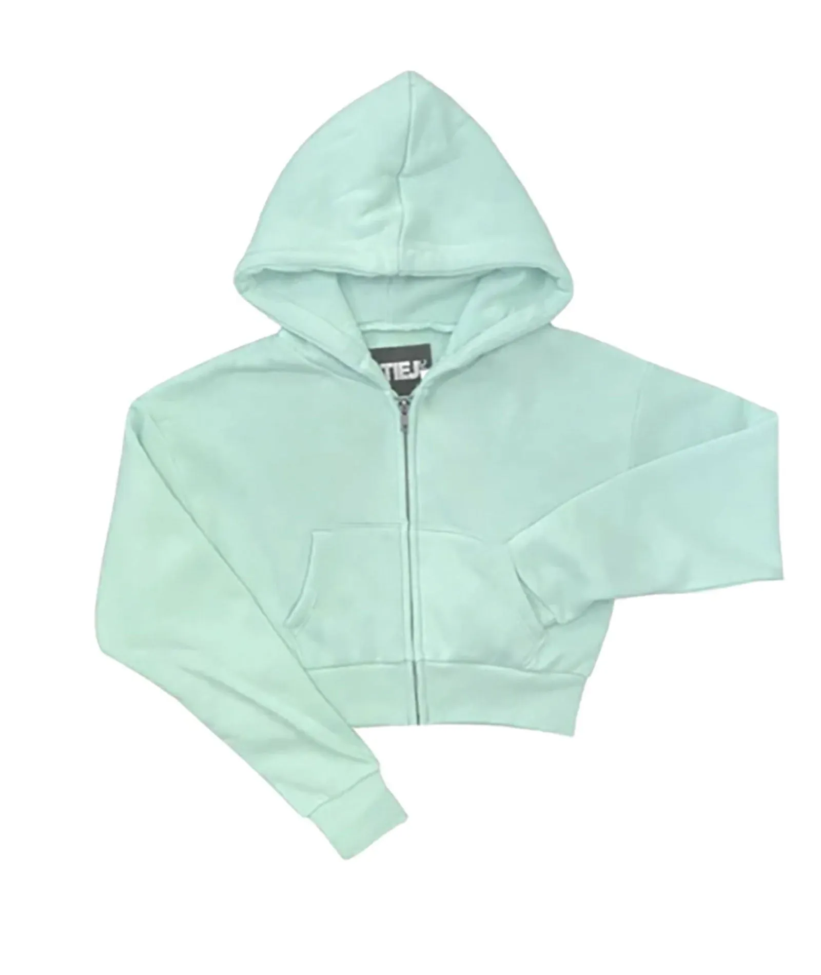 Katie J NYC Girls Dylan Crop Zip Hoodie