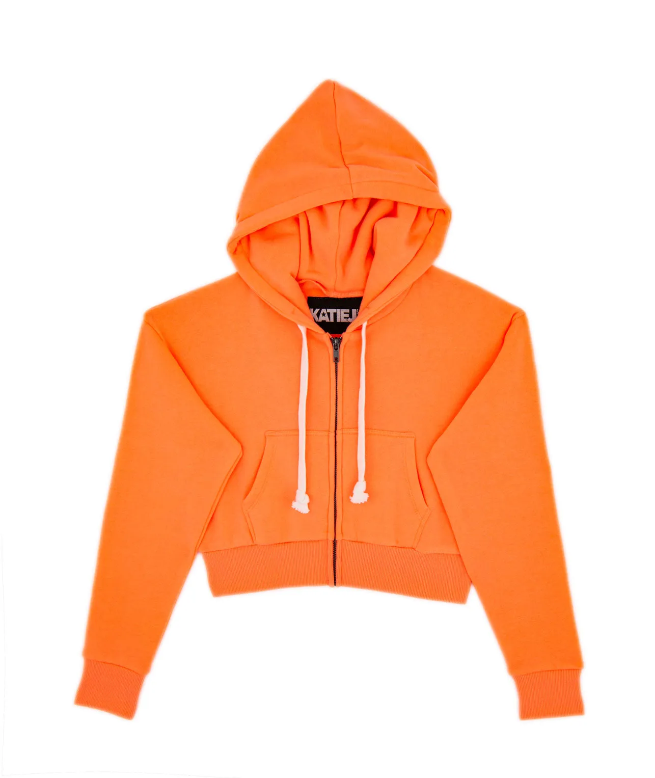 Katie J NYC Girls Dylan Crop Zip Hoodie