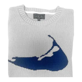 Latitudes Women's Island Logo Sweater in Grey