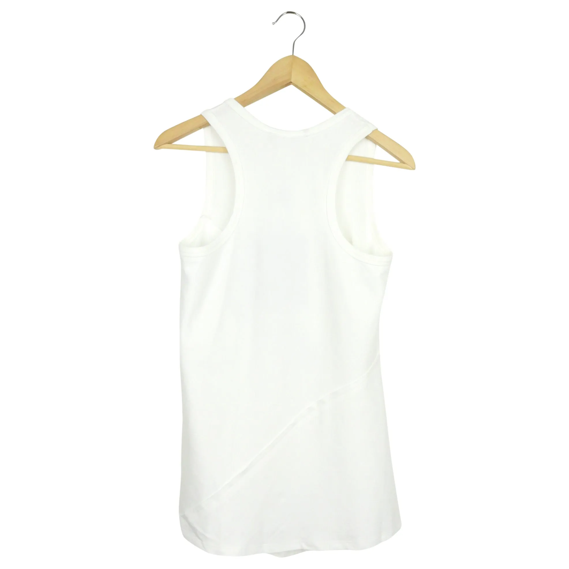 Louis Vuitton White Cotton Button Embellished LOVE Tank