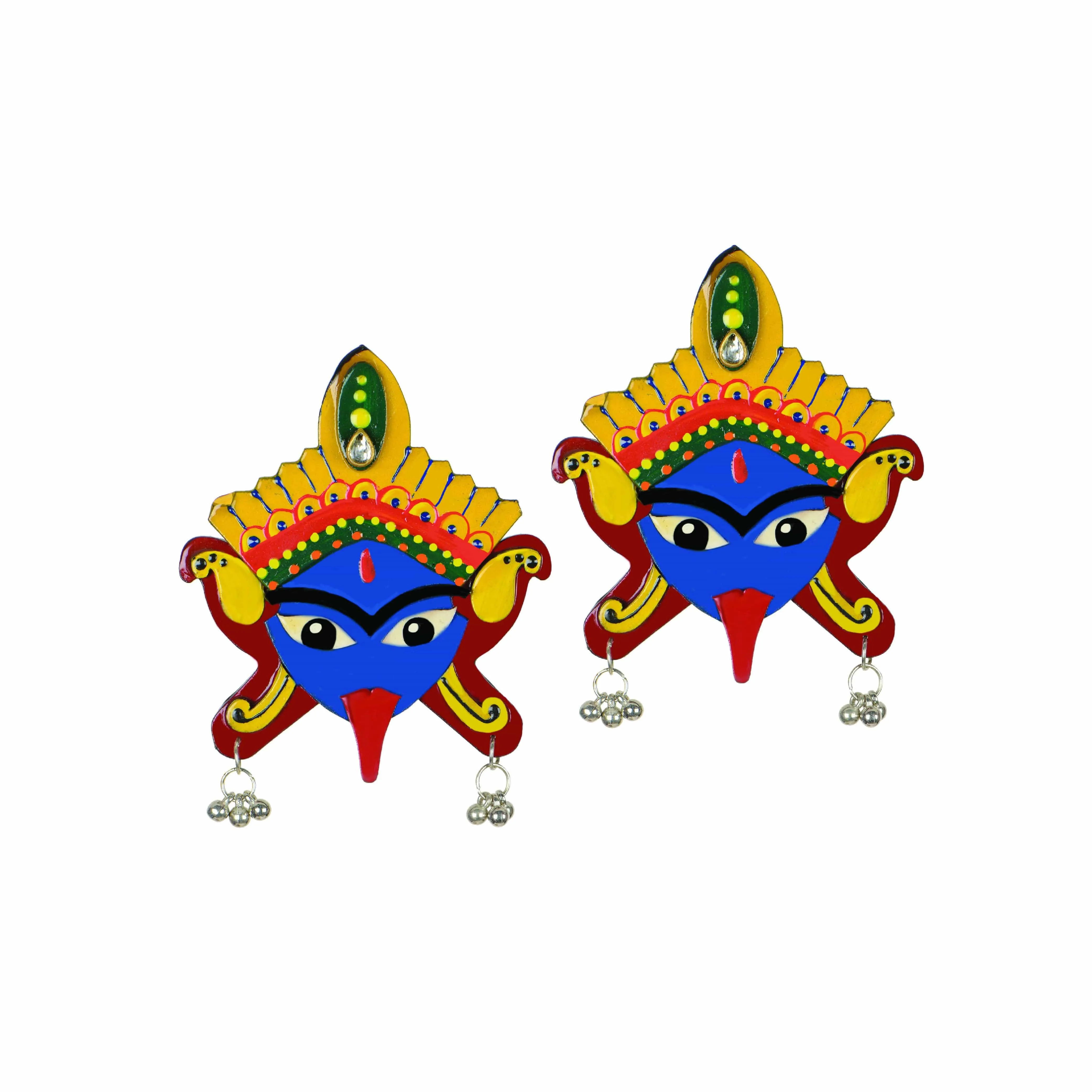 Maa Kaali Hand Painted Earring