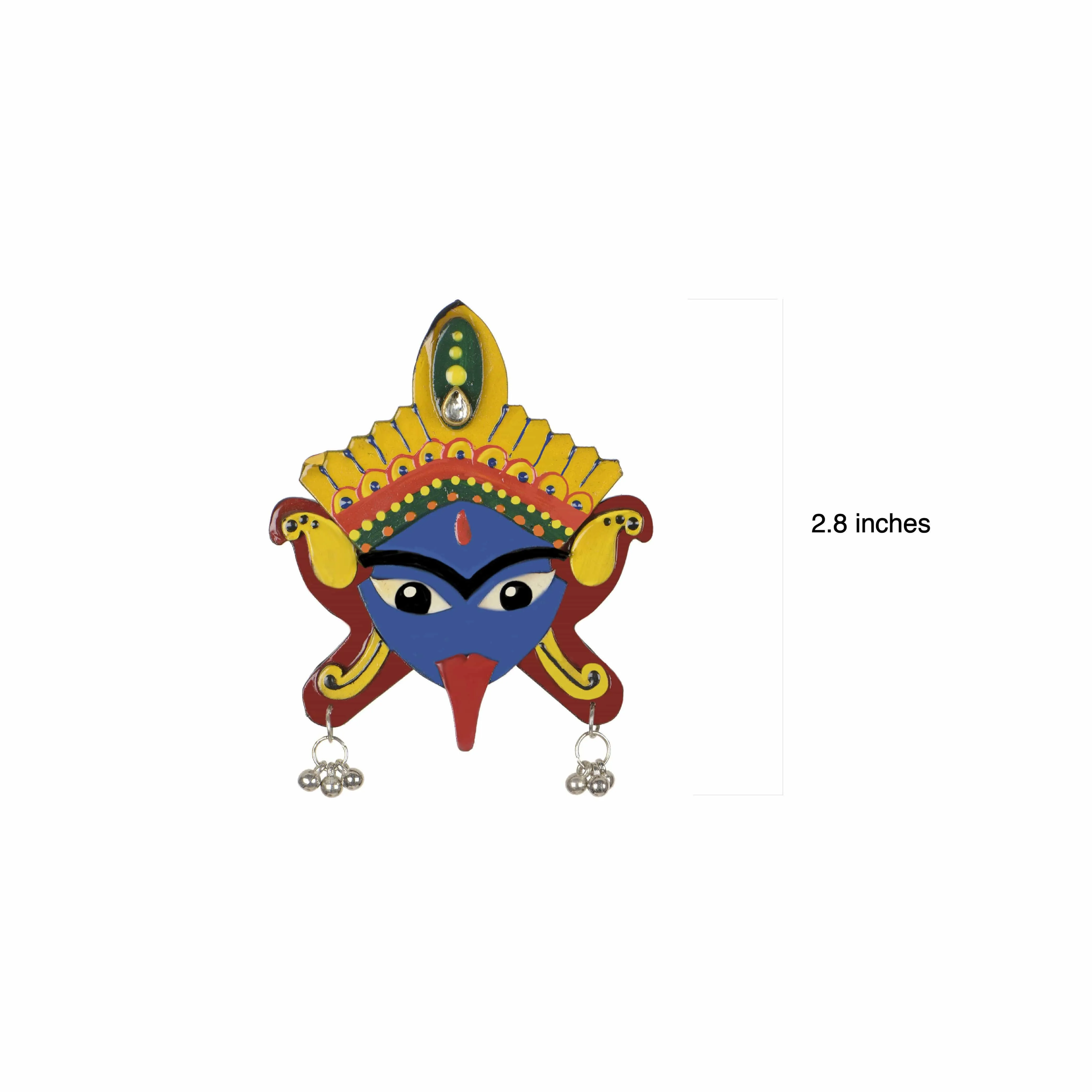 Maa Kaali Hand Painted Earring