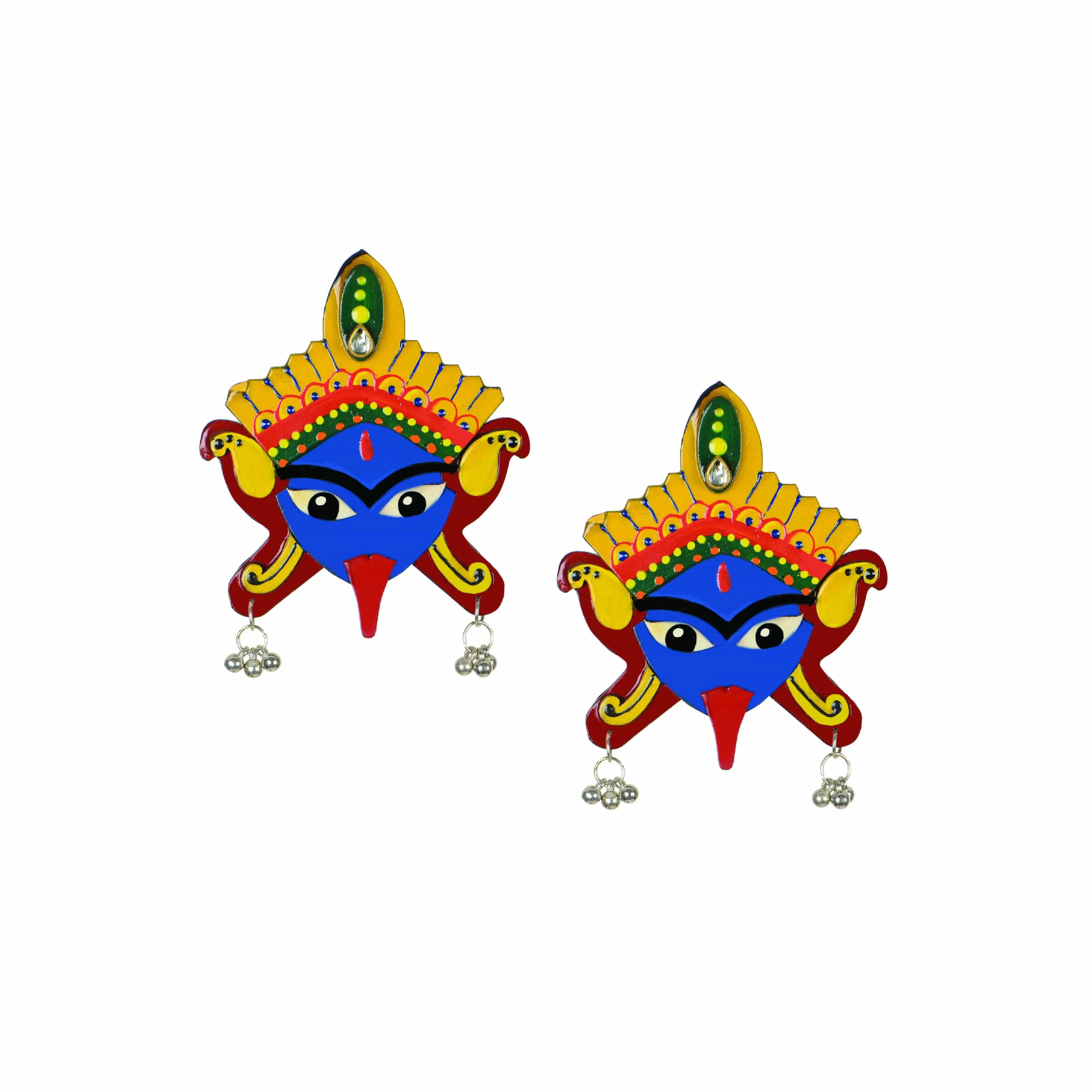 Maa Kaali Hand Painted Earring