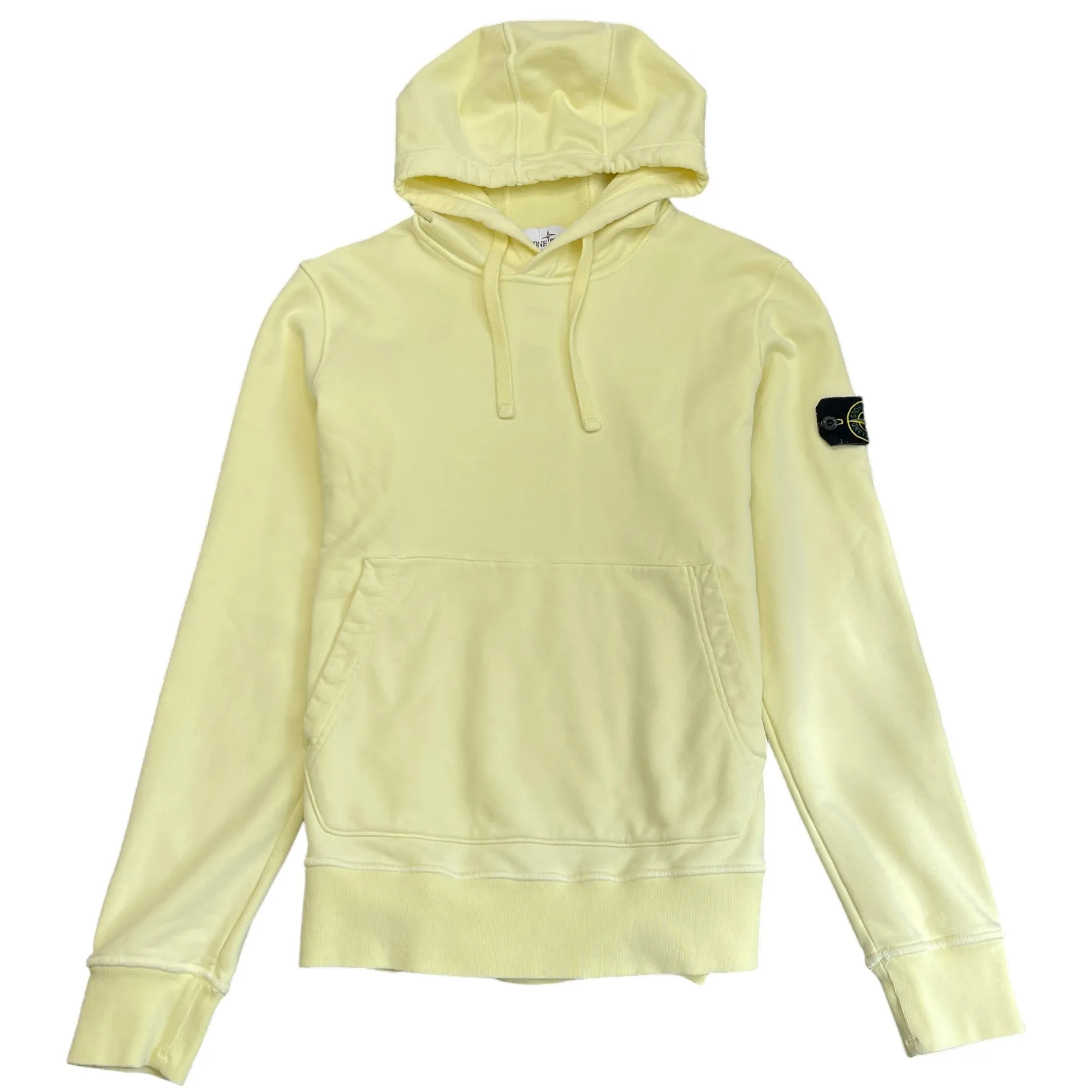 Men's Applique Logo Hoodie Yellow Size M