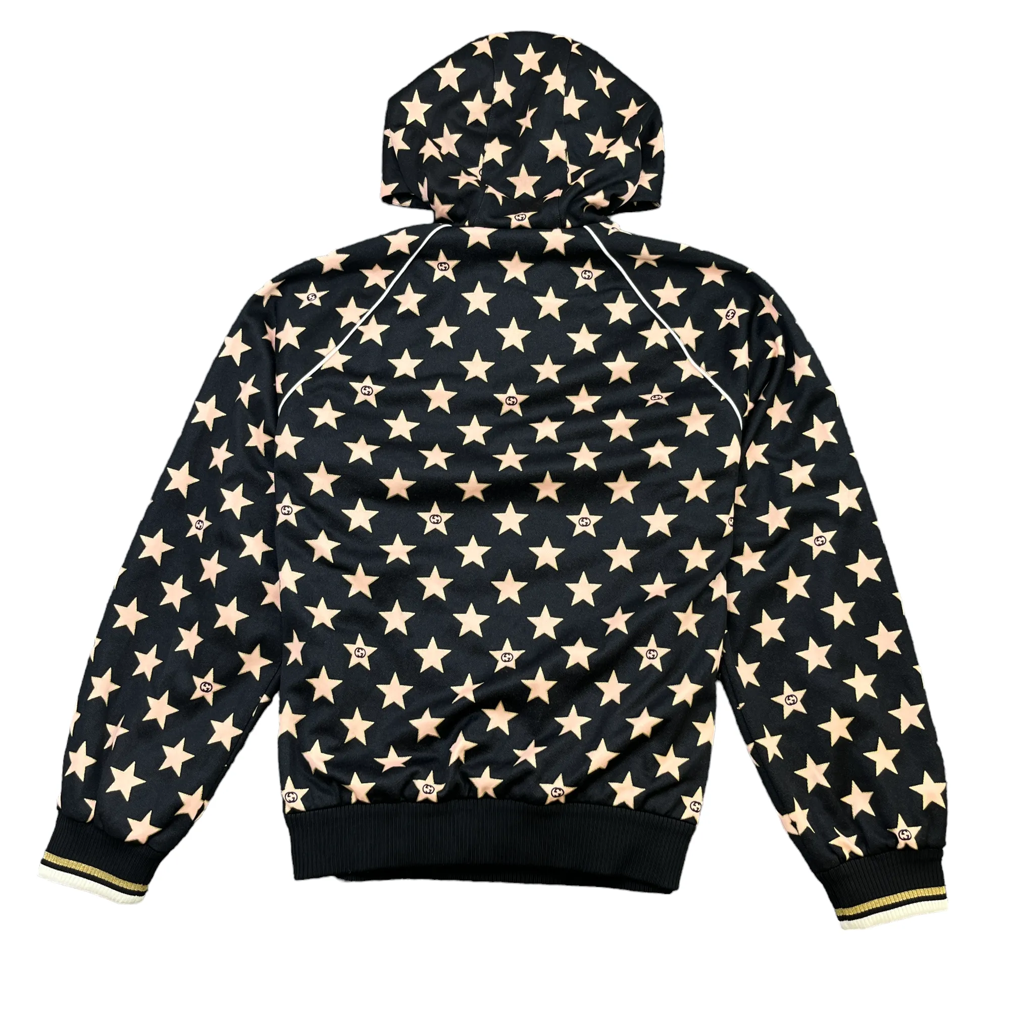 Men's Star Monogram Hoodie Black Size S