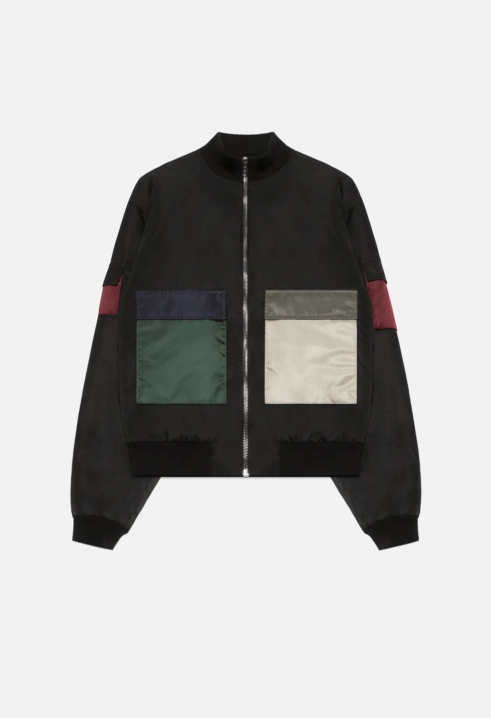 Mock Flight Jacket / Black