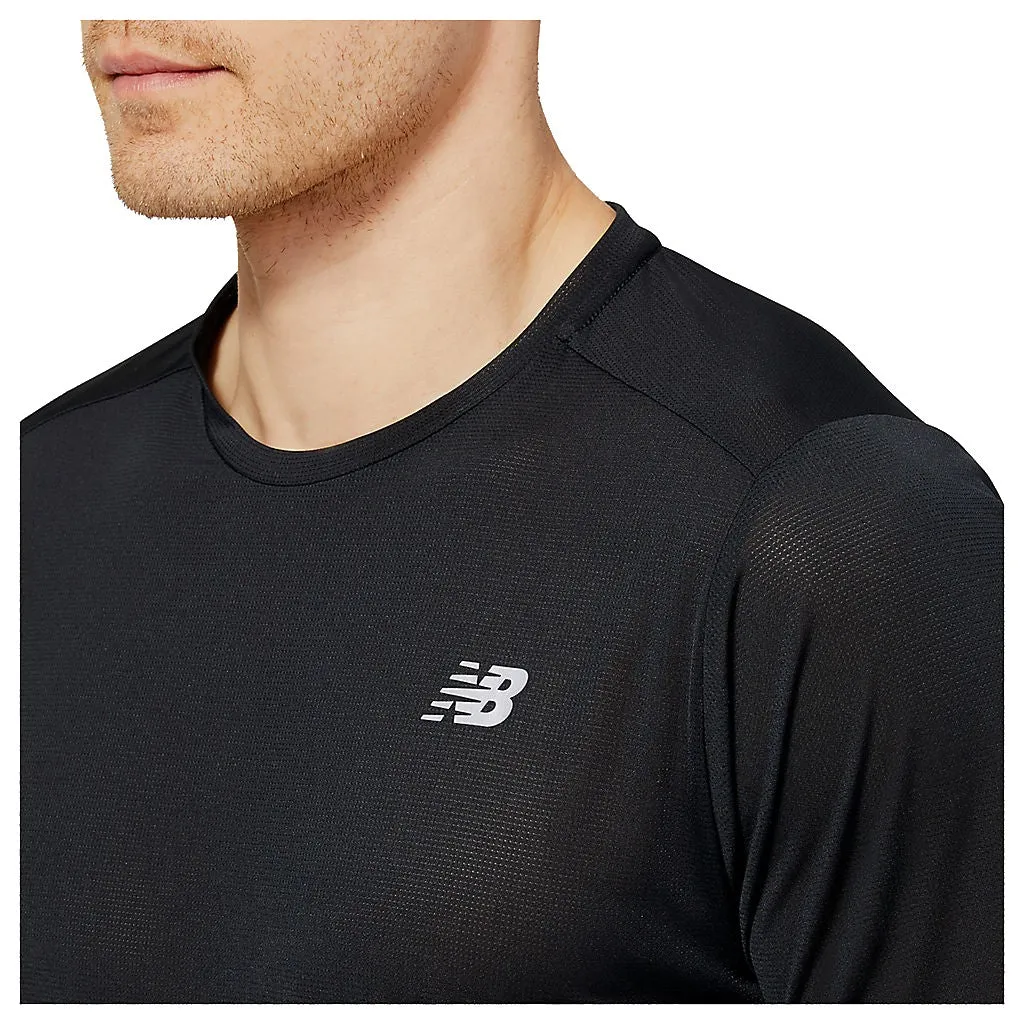 New Balance Accelerate Short Sleeve  (Mens) - Black