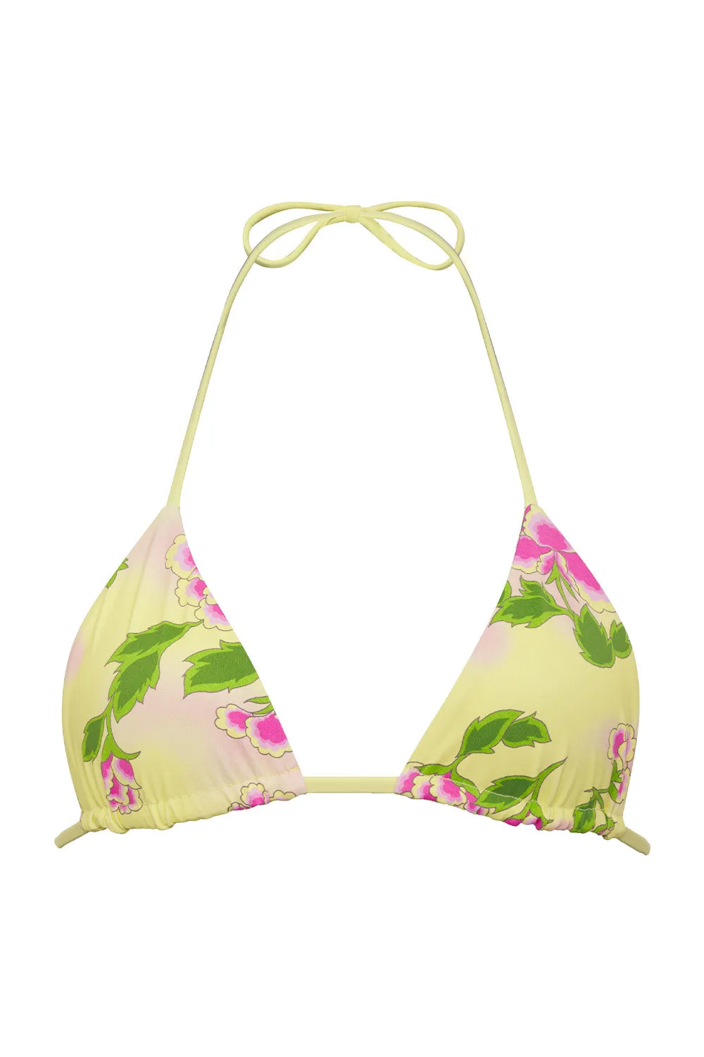 Nick Floral Triangle Bikini Top - Mojito