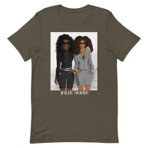 NOIRE X JOLIE NOIRE Homegirl Tee- Army Green