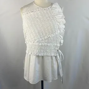 NWT 3.1Phillip Lim White Crinkle Layered Top