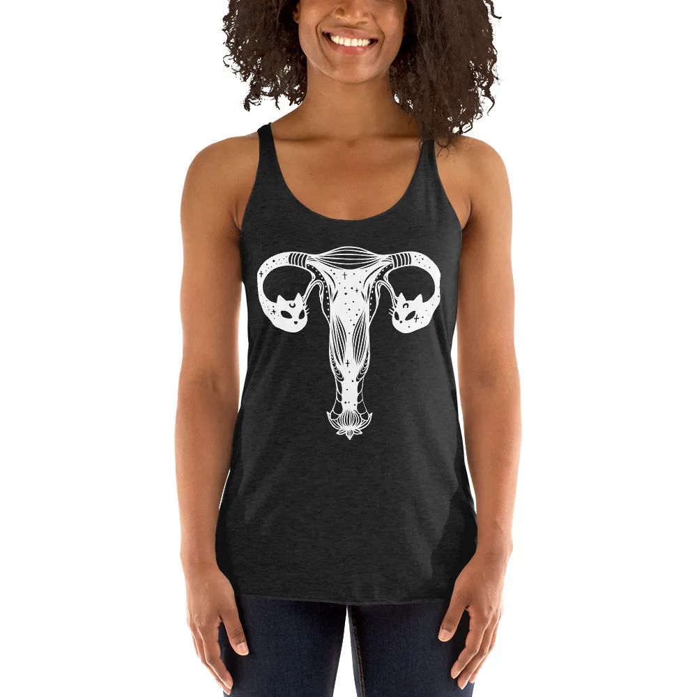 Ovaries And Cosmic Cats, Racerback Tank Top