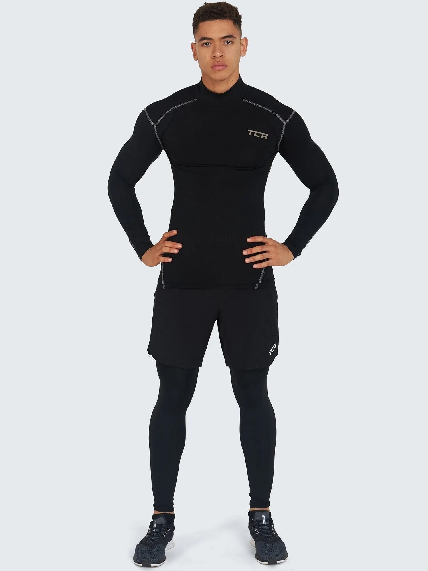 Pro Performance Compression Base Layer Long Sleeve Mock Neck For Men